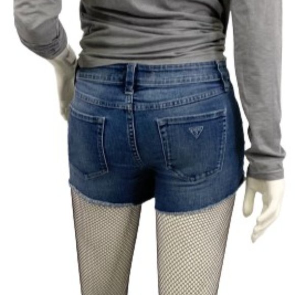 Guess I )enim Shorts Blue Size 27 Waist SKU 000318-1 - Picture 3 of 9